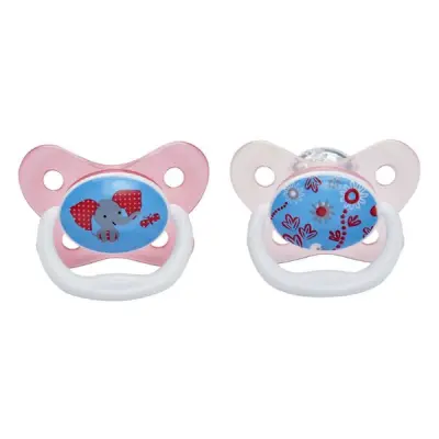Dr.Brown sugnapp PreVent Butterfly 6-12m, 2-pack rosa