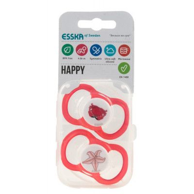 Esska Happy silikon Röd