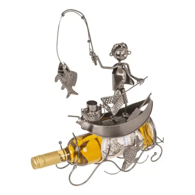 Flaskhållare Fiskare i Båt