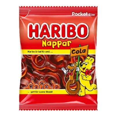 Haribo Colanappar i Påse