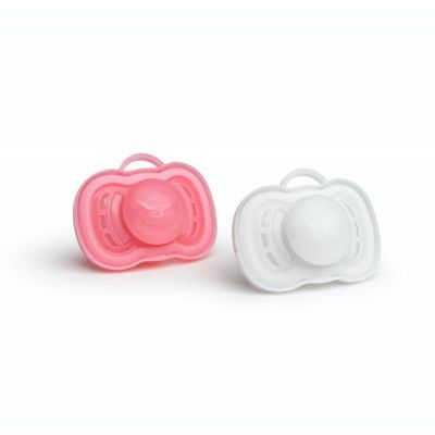 Herobility Pacifier 2x Nappar 0m+ (Rosa/Vit)