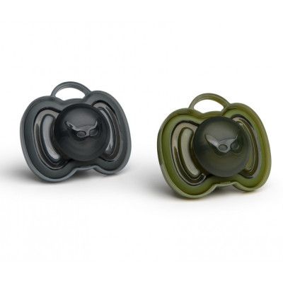 Herobility Pacifier 2x Nappar 0m+ (Svart/Grön)