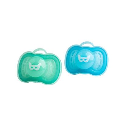 Herobility Pacifier 2x Nappar 6m+ (Blå/Turkos)