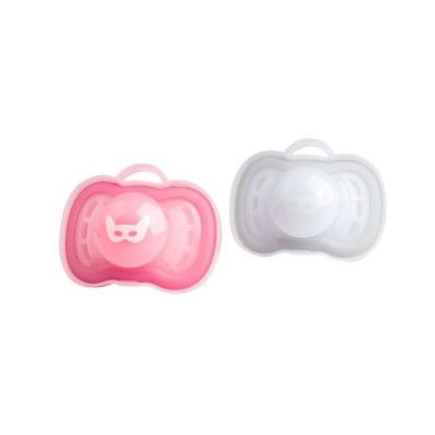 Herobility Pacifier 2x Nappar 6m+ (Rosa/Vit)