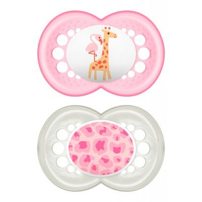 MAM Original Silikon Napp 2-pack 16-36m (Rosa)