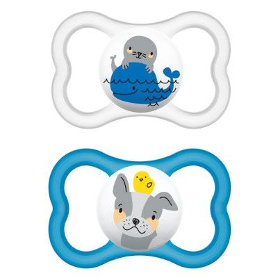 MAM Sugnapp Air Silikon 6+ mån (Blå)