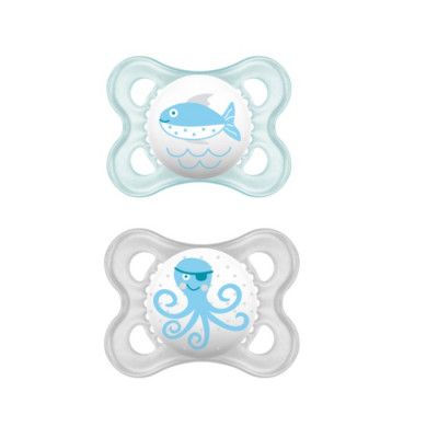 MAM Sugnapp Original Silikon 0-6 mån (Blå)