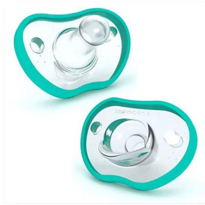 Nanobebe Flexy Napp Silikon 0-3 mån 2-pack, turkos