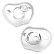 Nanobebe Flexy Napp Silikon 0-3 mån 2-pack, vit