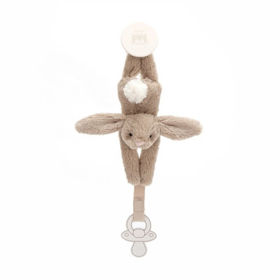Jellycat, Bashful - Beige Bunny Dummy Holder
