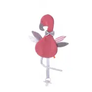 Kikadu - Snutte Med Napphållare Flamingo