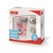 NUK Magic&Space set (mugg&napp+napphållare), rosa