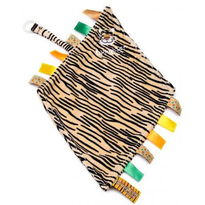 Snuttefilt med napphållare Tiger Diinglisar Wild