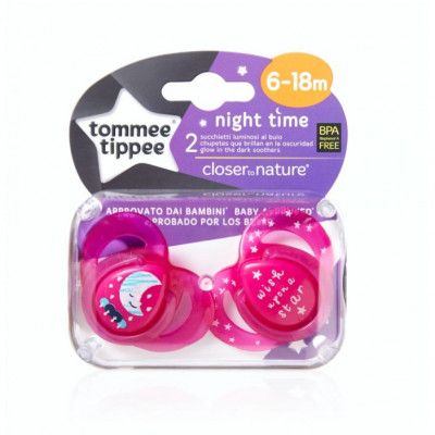 Tommee Tippee CTN Sugnapp Night Time 6-18mån 2-p (Grå)