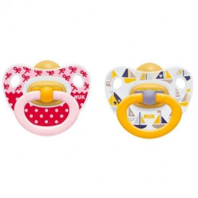 NUK Classic HAPPY KIDS Napp Latex 6-18 mån (Rosa)