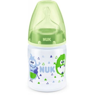 NUK First Choice PP Flaska 150ml Silikon  (Grön)