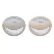 NUK napp Mommyfeel silikon 2-pack 0-9 mån, grå