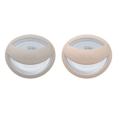NUK napp Mommyfeel silikon 2-pack 0-9 mån, grå