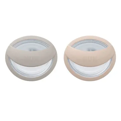 NUK napp Mommyfeel silikon 2-pack 0-9 mån, grå