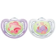 NUK napp Pacifier Freestyle Night&Day 0-6 mån, lila