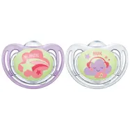 NUK napp Pacifier Freestyle Night&Day 6-18 mån, lila