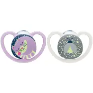 NUK napp Pacifier Space Night&Day 0-6 mån, Cat/Firefly