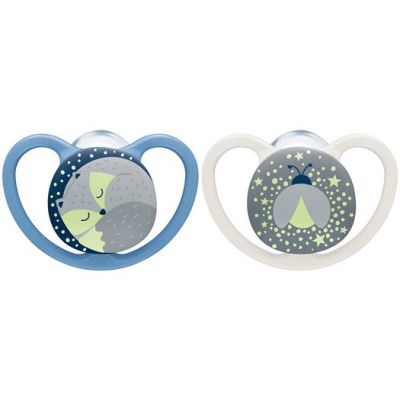 NUK napp Pacifier Space Night&Day 0-6 mån Fox/Firefly