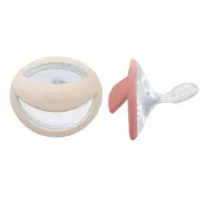 NUK napp Perfect Match 0-6 mån, beige/röd