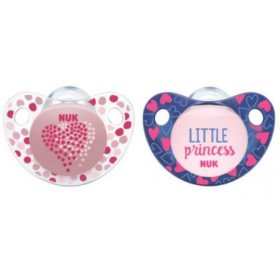 NUK Trendline ADORE Napp Silikon 6-18 mån (Rosa)