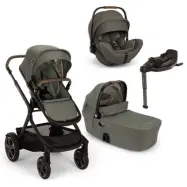 Nuna Demi Next duovagn + Arra Flex babyskydd + Curv isofixbas