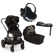 Nuna Demi Next duovagn + BeSafe Izi Go Modular X2 babyskydd + isofixbas