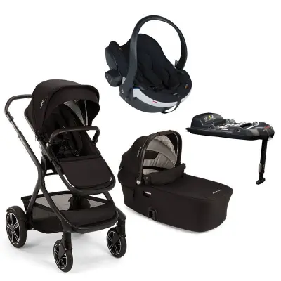 Nuna Demi Next duovagn + BeSafe Izi Go Modular X2 babyskydd + isofixbas