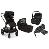 Nuna Demi Next duovagn + Maxi-Cosi Coral Slide Pro babyskydd + isofixbas