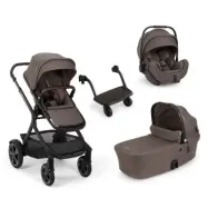 Nuna Demi Next duovagn inkl ståbräda + Nuna Arra Flex babyskydd