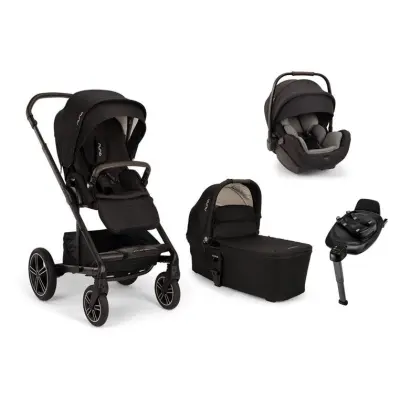 Nuna Mixx Next duovagn + Nuna Arra Flex babyskydd + isofixbas