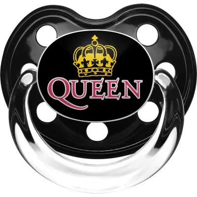 Queen Napp - Metal-Kids - Logo - för  svart