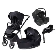 Tinynord Lux duovagn + Joie i-Snug 2 R129 babyskydd + isofixbas