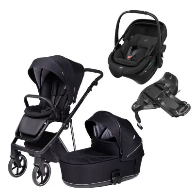 Tinynord Lux duovagn + Maxi-Cosi Coral Slide Pro babyskydd + isofixbas