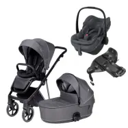 Tinynord Lux duovagn + Maxi-Cosi Pebble Slide Pro babyskydd + isofixbas
