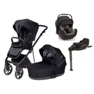 Tinynord Lux duovagn + Nuna Arra Flex lutningsbart babyskydd + isofixbas