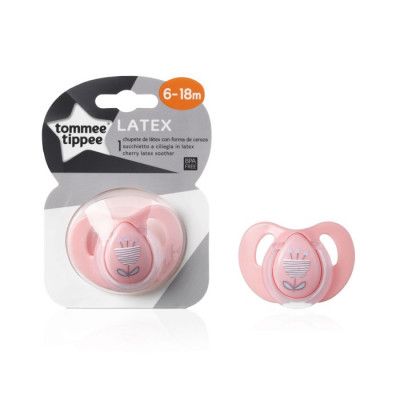 Tommee Tippee CTN Sugnapp Cherry Latex 6-18 mån (Rosa)