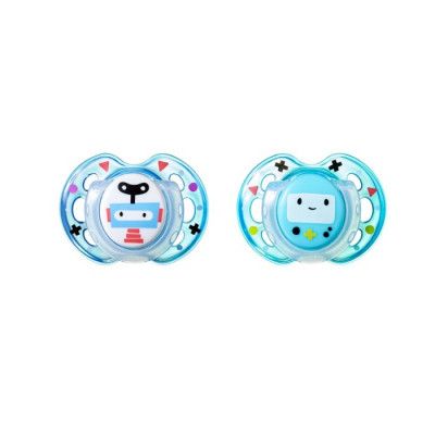 Tommee Tippee CTN Sugnapp Fun Style 0-6mån 2-p (Turkos/Blå)