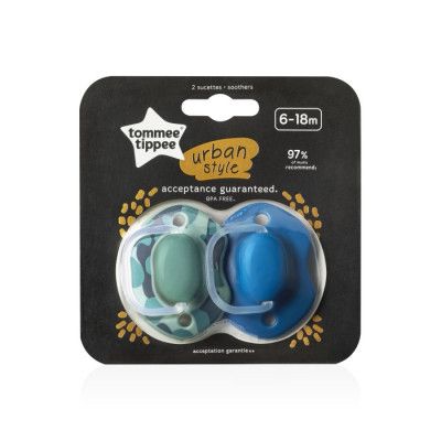 Tommee Tippee CTN Sugnapp Urban 6-18mån 2-p (Blå)