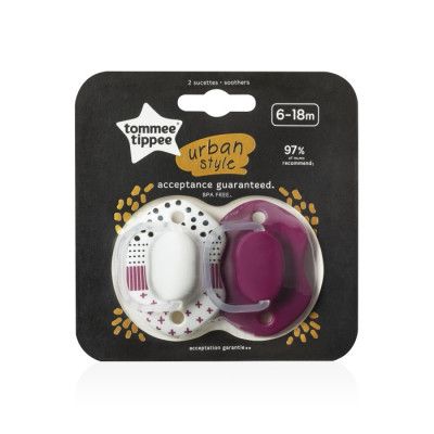 Tommee Tippee CTN Sugnapp Urban 6-18mån 2-p (Rosa)