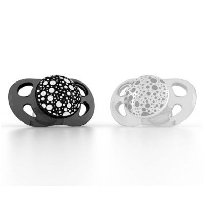 Twistshake Napp 0-6 mån 2-pack (Svart/Vit)