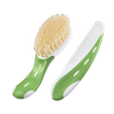 NUK borste&kam baby, grön