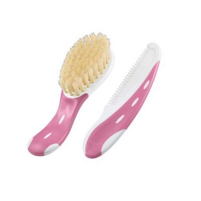 NUK borste&kam baby, rosa