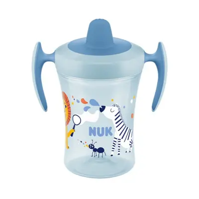 NUK drickpipsflaska Evolution Trainer Cup 230 ml, blå