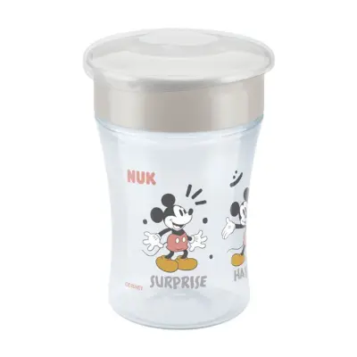 NUK Evolution Magic Cup 230 ml, Musse Pigg grå
