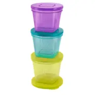 NUK matskål med lock (3 olika storlekar) 6-pack